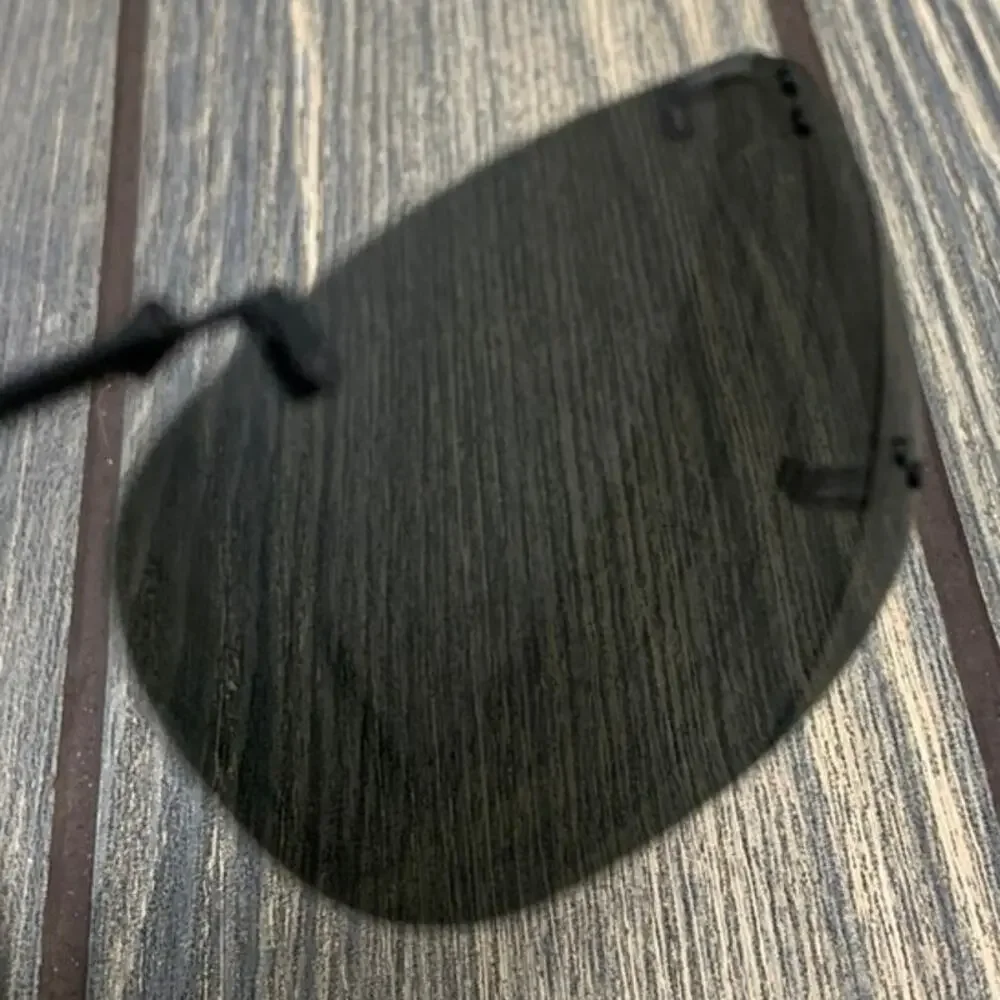 Polar Optics‎ Clip On Sunglasses Black Rectangular Expandable Hard Case